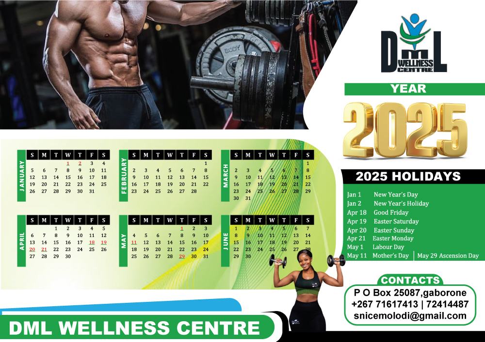 DML Wellness — 2025 Wall Calendar